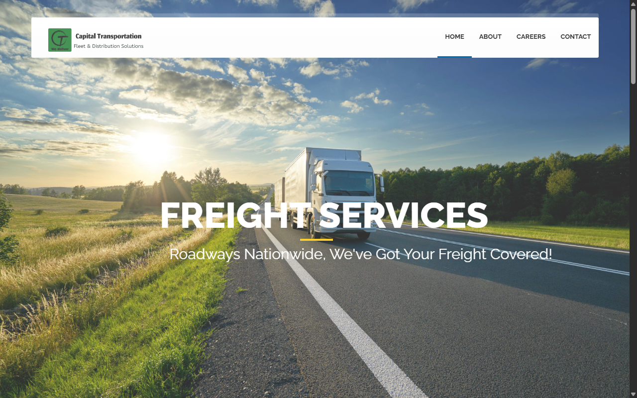 Capital Transportation website screenshot